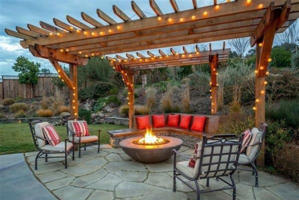 Pergola tạo không gian ấm cúng