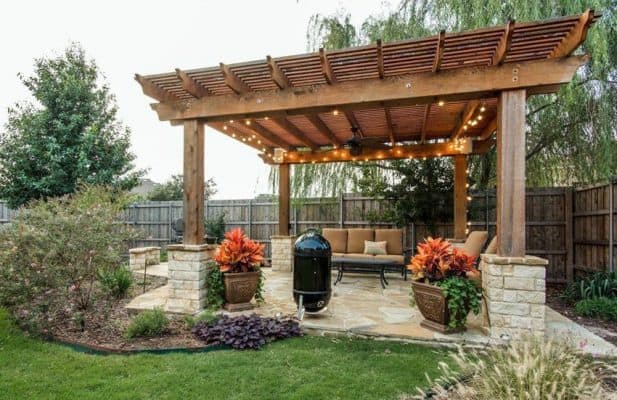 Mẫu thiết kế pergola sân vườn